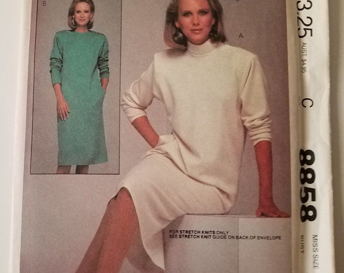 Long Sleeve Dress Sewing Patterns for Womens Knit Dresses, Pullover ...