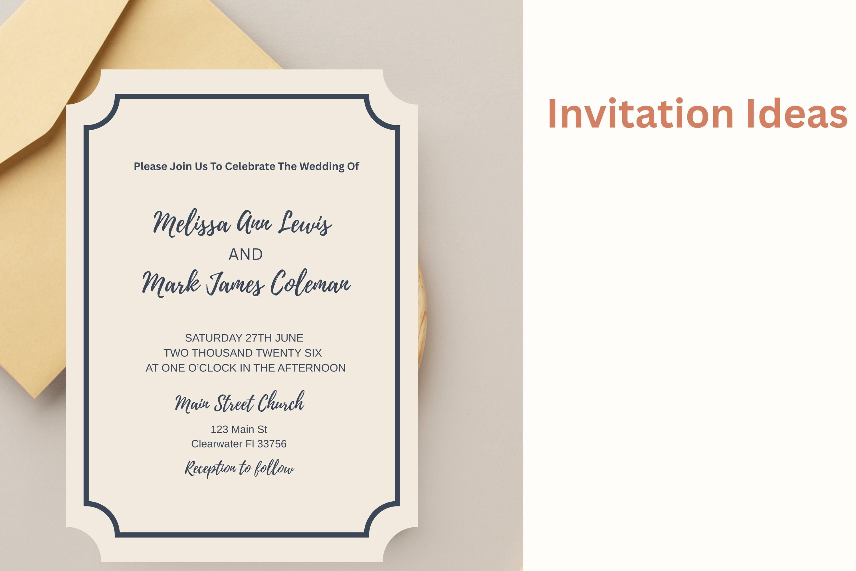 Rectangle Invitation Wedding Invitation Shapes SVG Frame Laser Cut File Rectangle Border ...