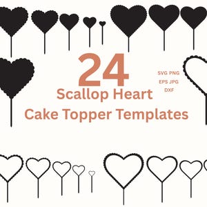Coeur de gâteau d'anniversaire SVG modèle de mariage Bundle formes de gâteau blanc bricolage personnalisé, fichiers découpés au laser vecteurs Dxf Eps Png