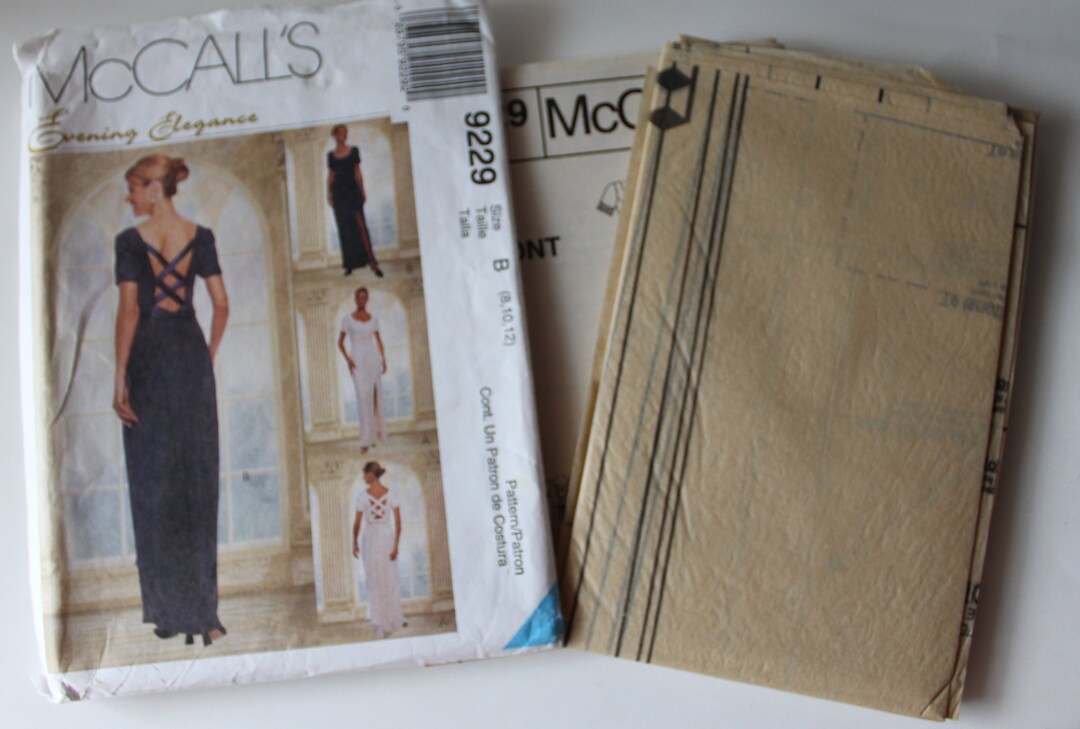 Formal Dress Sewing Pattern Women Evening Dresses Mccall's Patterns ...