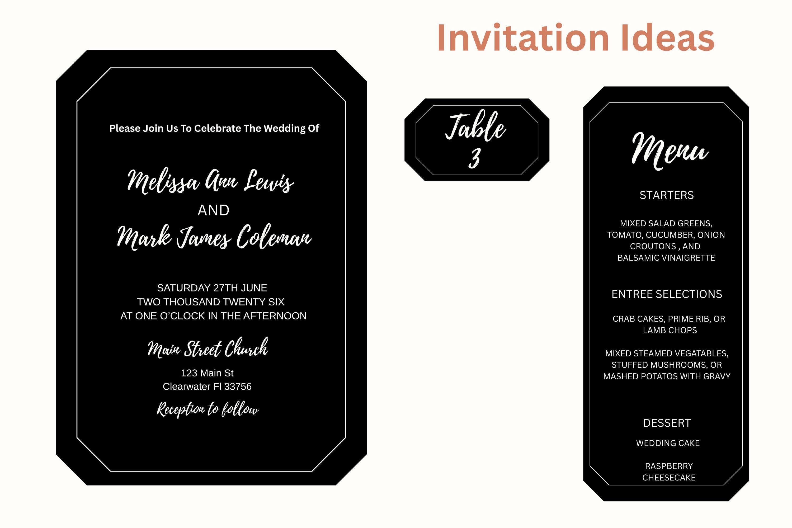 Invitition Shape Text Shape Wedding Invitation Shapes SVG Frame Laser Cut File Rectangle Border ...