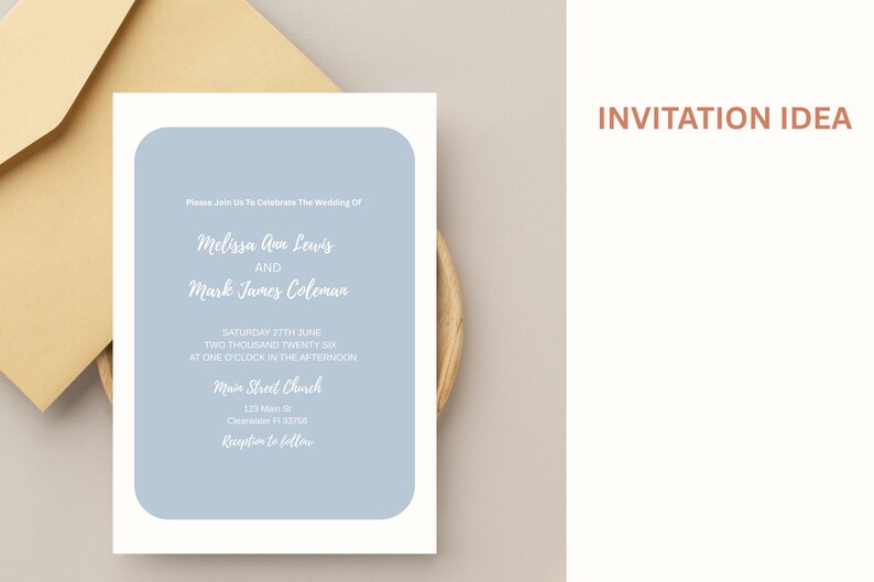 Rectangle Invitation Rounded Rectangle SVG Wedding Invitation Suite Template Shapes, Frames ...