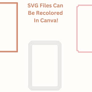 Rectangle Borders SVG PNG Wedding Invitation Frames Clipart, Invite Card Making & Labels SVG, Digital Borders Png, Cut Files Svg Jpg Dxf Eps