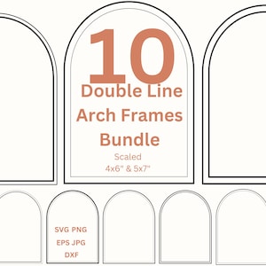 Boog SVG frame clipart bruiloft uitnodiging randen PNG bundel, uitnodigingskaart maken afdrukbare frames, Cricut ontwerpen lasergravure bestand DXF