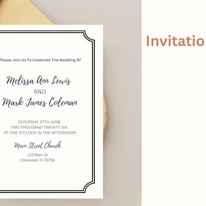 Rectangle Borders SVG PNG Wedding Invitation Frames Clipart, Invite Card Making & Labels SVG, Digital Borders Png, Cut Files Svg Jpg Dxf Eps