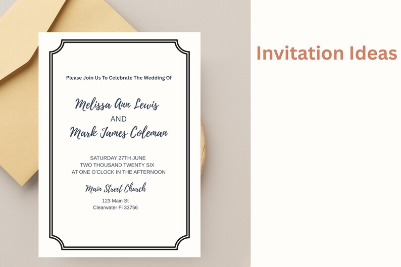 Rectangle Borders SVG PNG Wedding Invitation Frames Clipart, Invite Card Making & Labels SVG, Digital Borders Png, Cut Files Svg Jpg Dxf Eps