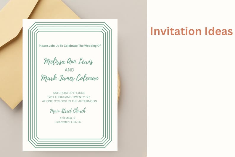 Rectangle Borders SVG PNG Wedding Invitation Frames Clipart, Invite Card Making & Labels SVG, Digital Borders Png, Cut Files Svg Jpg Dxf Eps