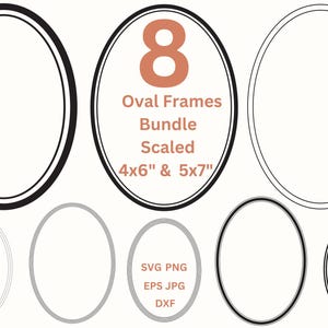 Ovale Rahmen SVG Einladung Borders PNG Hochzeit einladen Clipart, Kartenherstellung & Etiketten Schneide, digitale Rahmen Png, Vektor-Illustration Jpg Dxf Eps