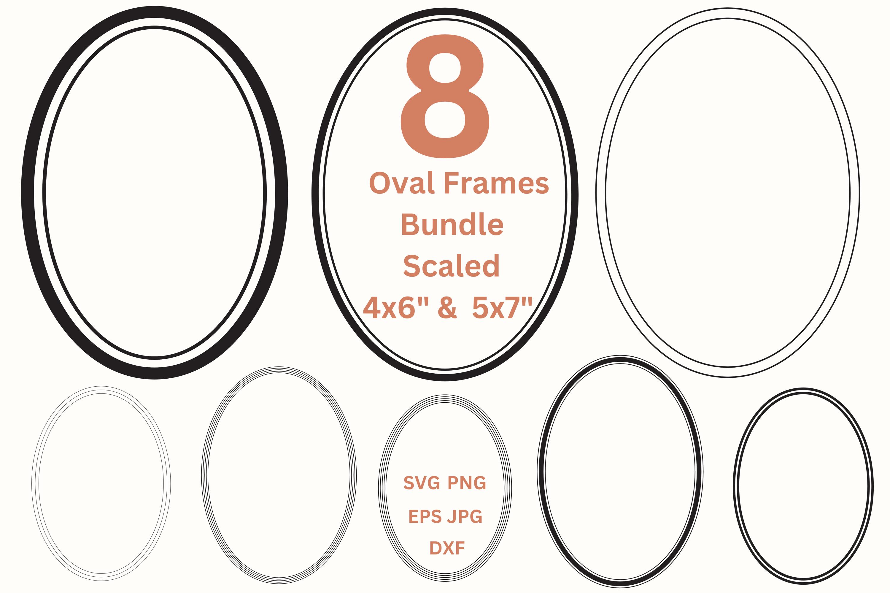 Oval Frames SVG Invitation Borders PNG Wedding Invite Clipart, Card Making & Labels Svg, Digital Frames Png, Vector Illustration Jpg Dxf Eps