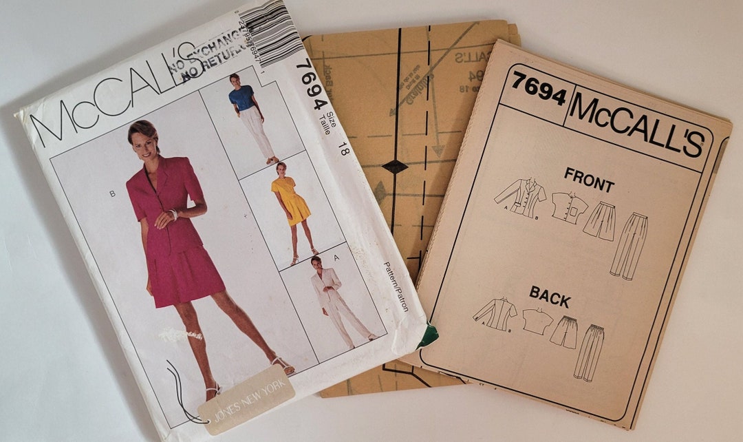 Shorts Sewing Patterns for Womens Tops Jacket Pants and Shorts, Jones ...