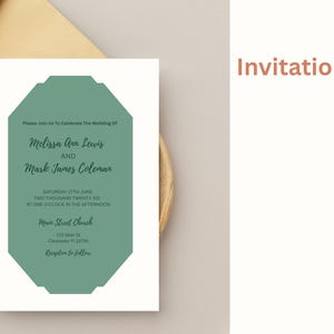 Ornate Shapes SVG Menu Card SVG Wedding Invitation Cut File Laser Cut File Border Clipart, Elegant Invitation Template Cricut Wedding Invite