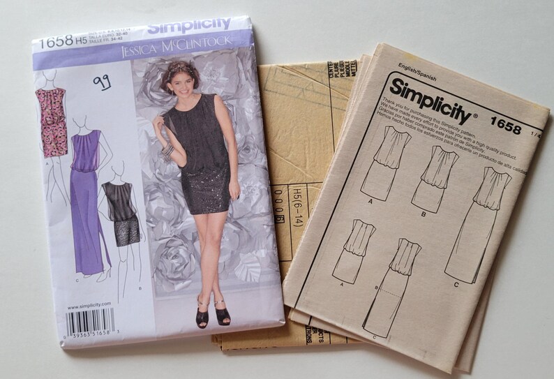 Simplicity Sewing Patterns for Womens Evening Dresses With Flange ...