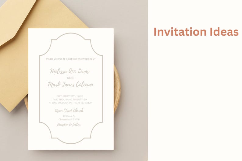 Ornate Shapes SVG Menu Card SVG Wedding Invitation Cut File Laser Cut File Border Clipart, Elegant Invitation Template Cricut Wedding Invite