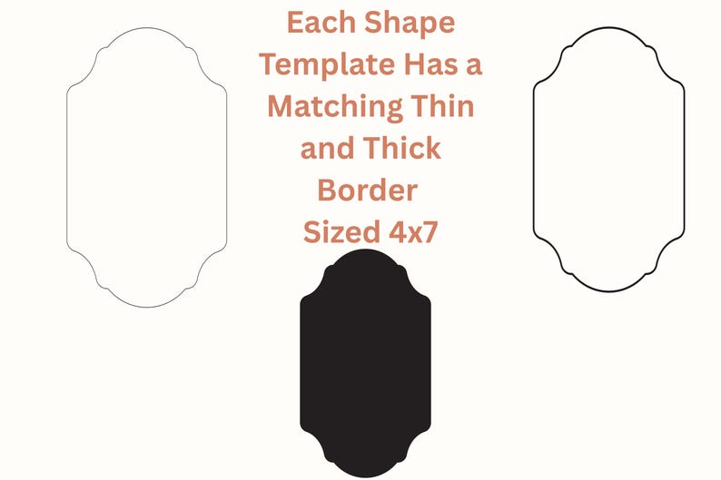 Ornate Shapes SVG Menu Card SVG Wedding Invitation Cut File Laser Cut File Border Clipart, Elegant Invitation Template Cricut Wedding Invite