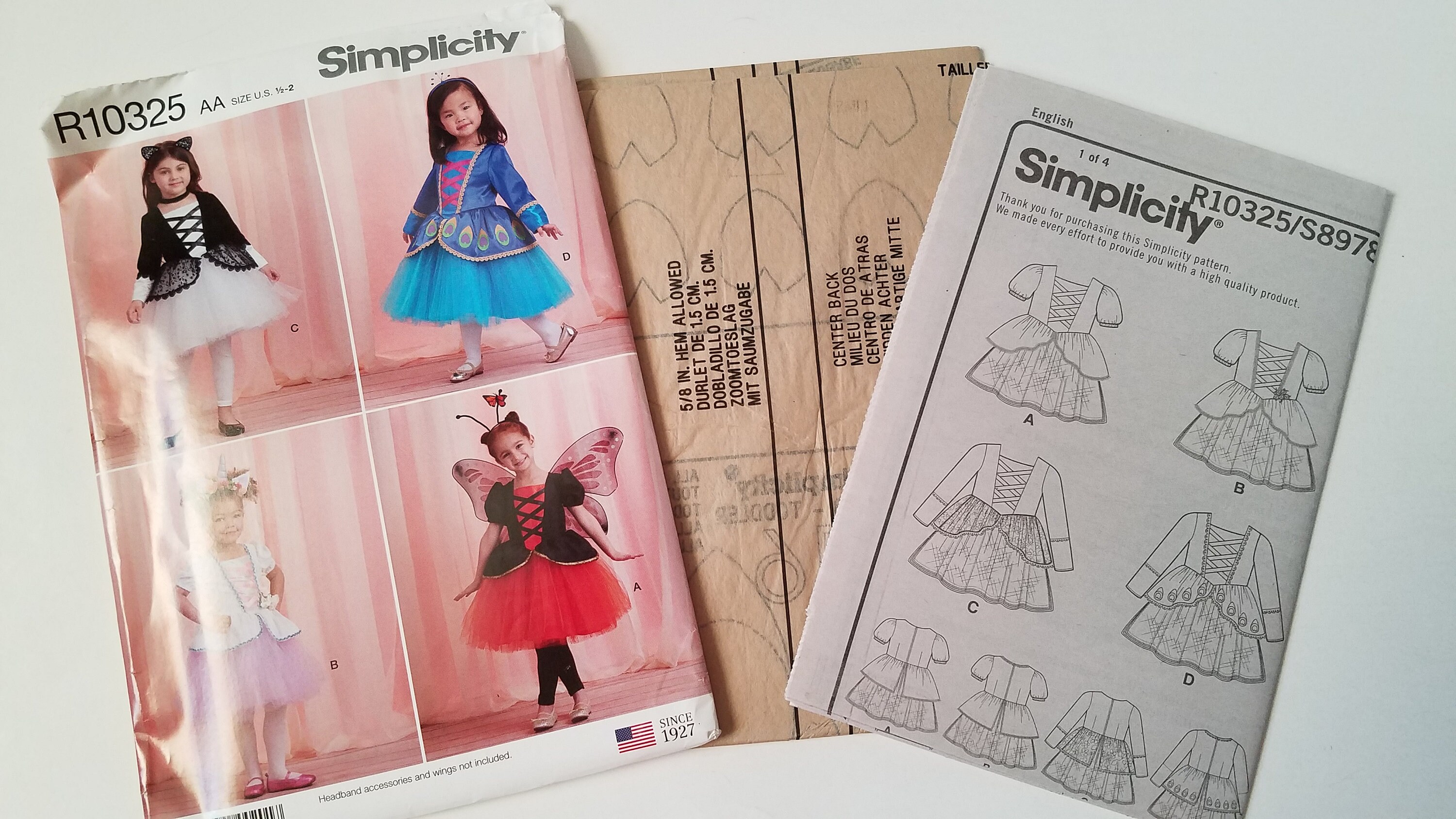 Halloween Costume Sewing Pattern for Toddler Girl Simplicity Etsy