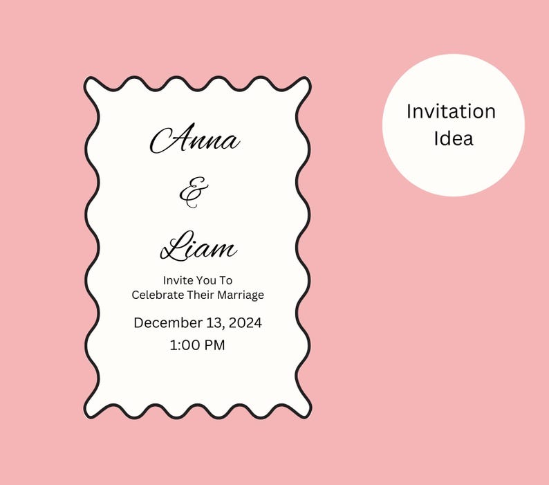 Rectangle Invitation Wavy Rectangle Frame SVG Wedding Invitation Shapes Border Clipart ...