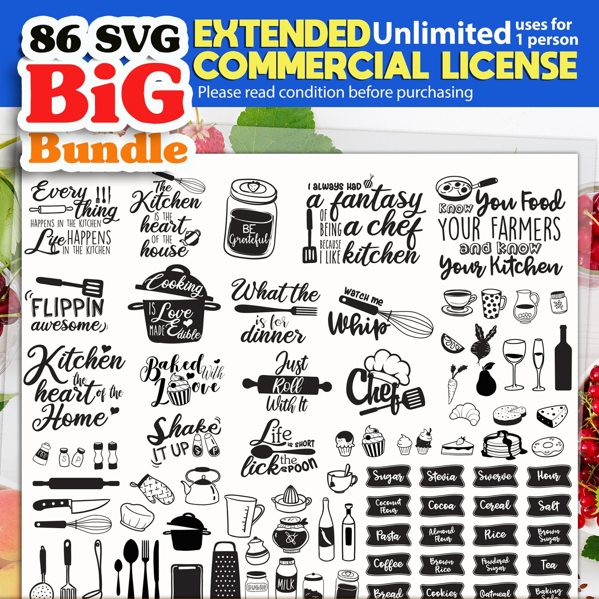 Download 86 svg Big Bundle EXTENDED COMMERCIAL LICENSE Unlimited ...