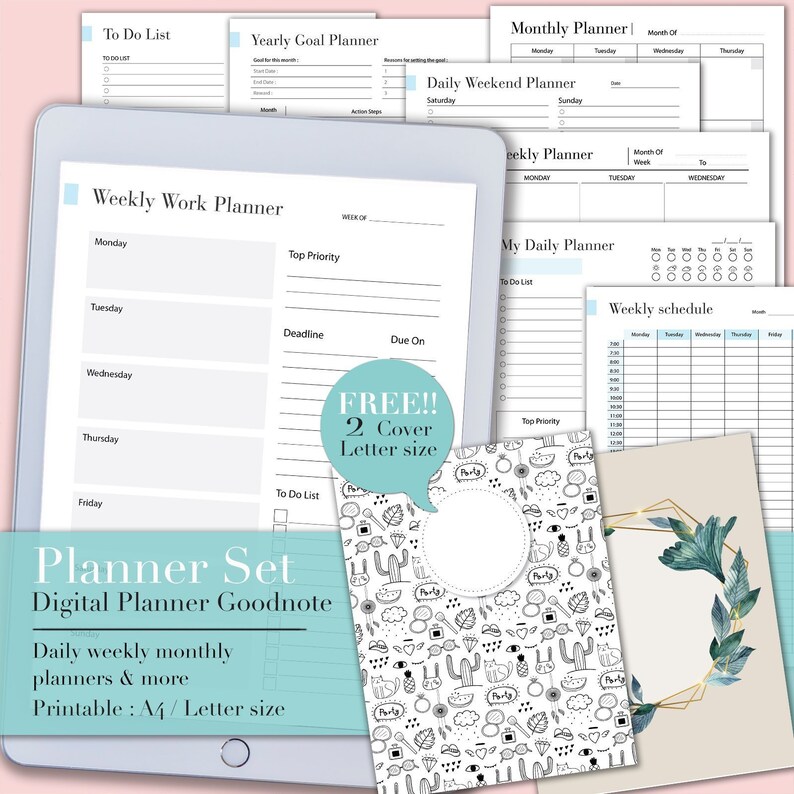 Digital Planner Digital Download Student Planner Happy Etsy