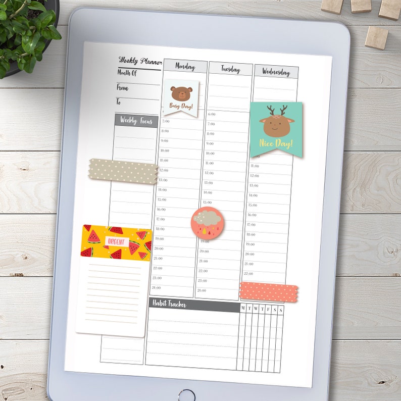 Digital Planner Stickers Sticky Notes Digital Stickers - Etsy