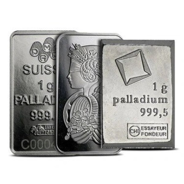 1 Gram Palladium Bar Random Rare Metal Investment Gift