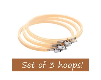 Wooden hoops, bamboo hoops, embroidery tools