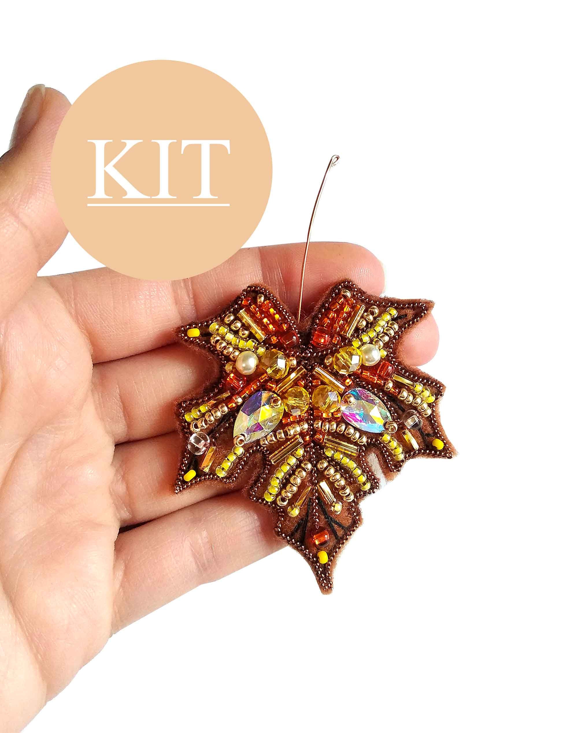 DIY Bead embroidery bead embroidery kit beaded brooch Etsy