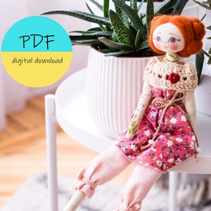 Rag Doll Pattern, Cloth Doll Pattern, Doll Body Pattern - Etsy