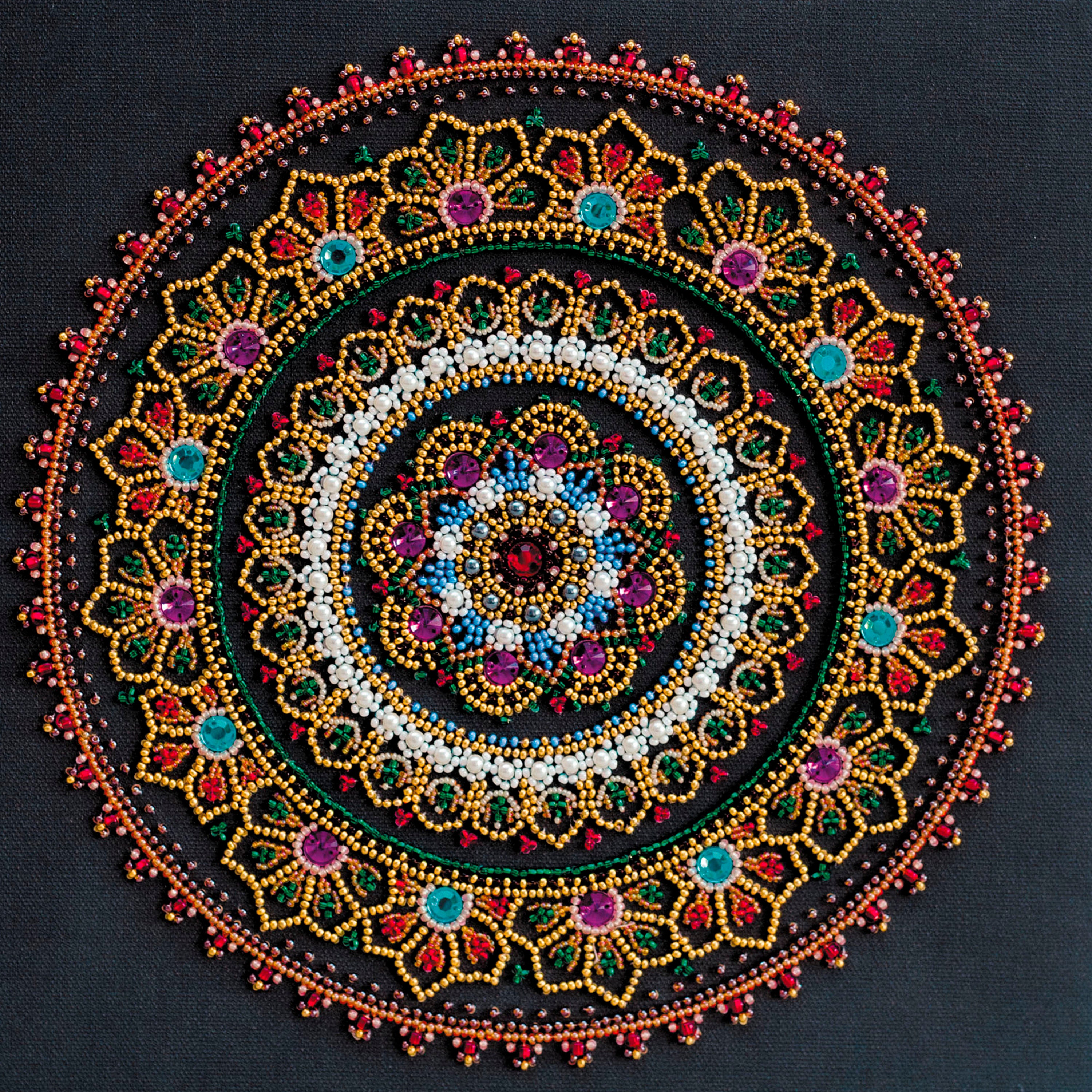 Tambour Embroidery Kit 5 for Beginner Mandala Set for Tambour 