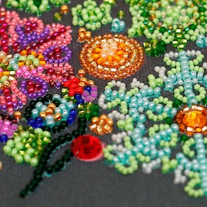 Christmas Tree Embroidery Kit Beadwork Needlepoint DIY Gift image 4