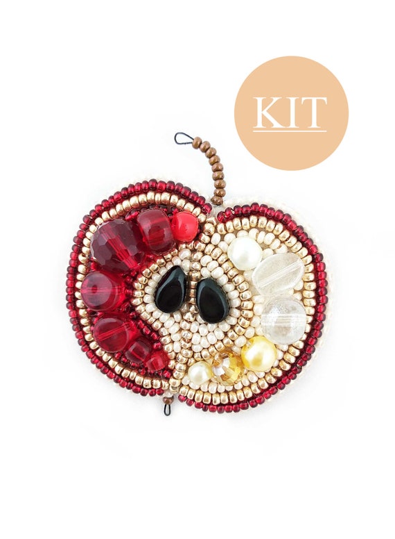 Fruit jewelry kit fruit brooches apple brooch kit handmade Etsy