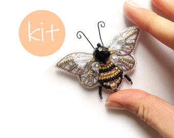 Broche abeille, broche insecte, kit de bijoux à faire soi-même