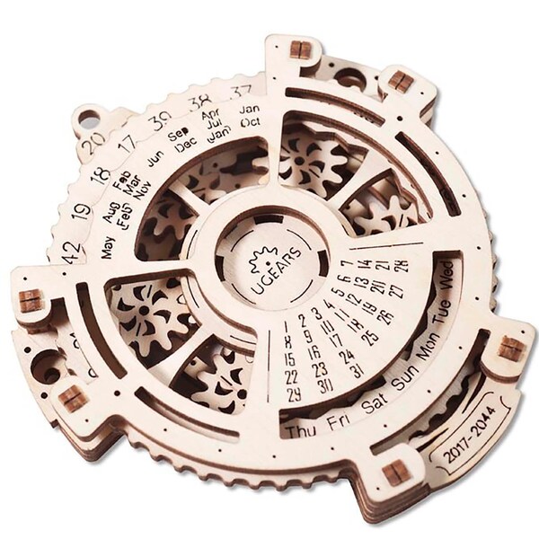DIY Date Navigator model - wooden calendar kit, mechanical calendar