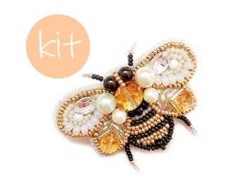 Broche abeille, broche insecte, kit de bijoux à faire soi-même