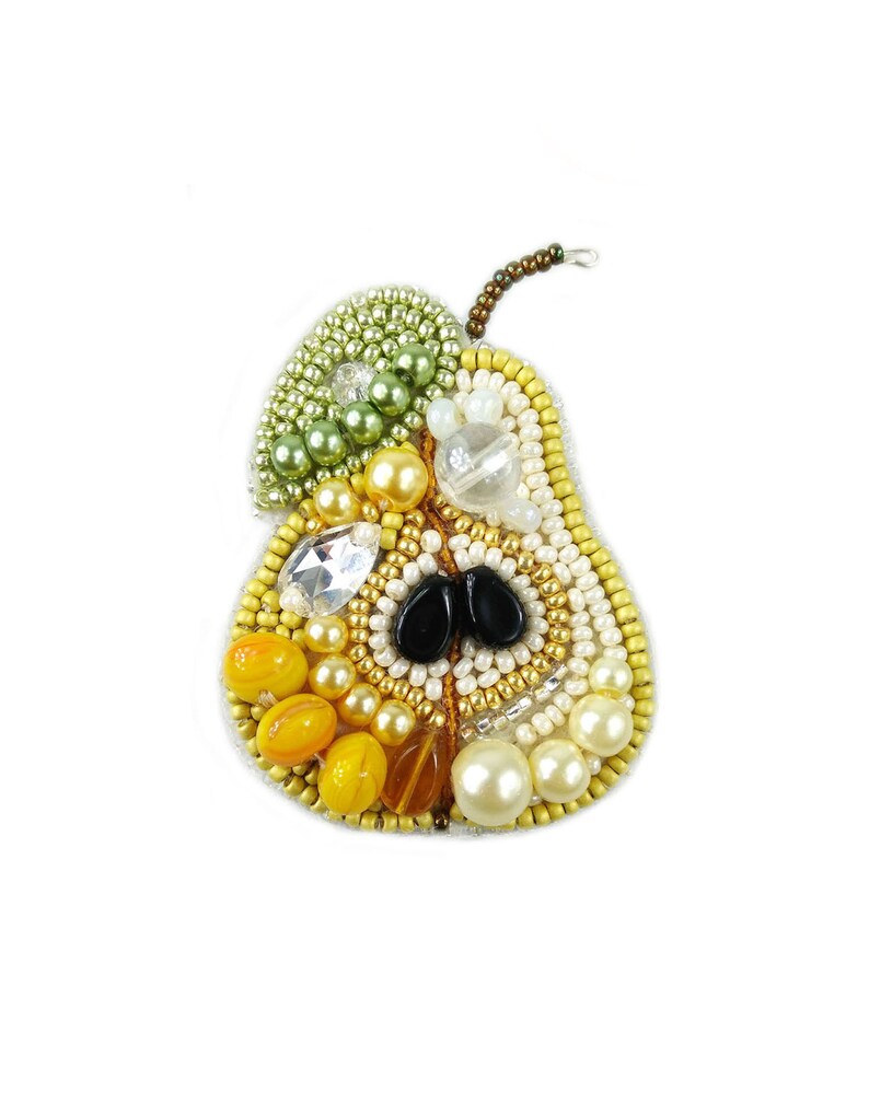 Embroidery kit brooch making kit beadwork handmade brooch kit Etsy