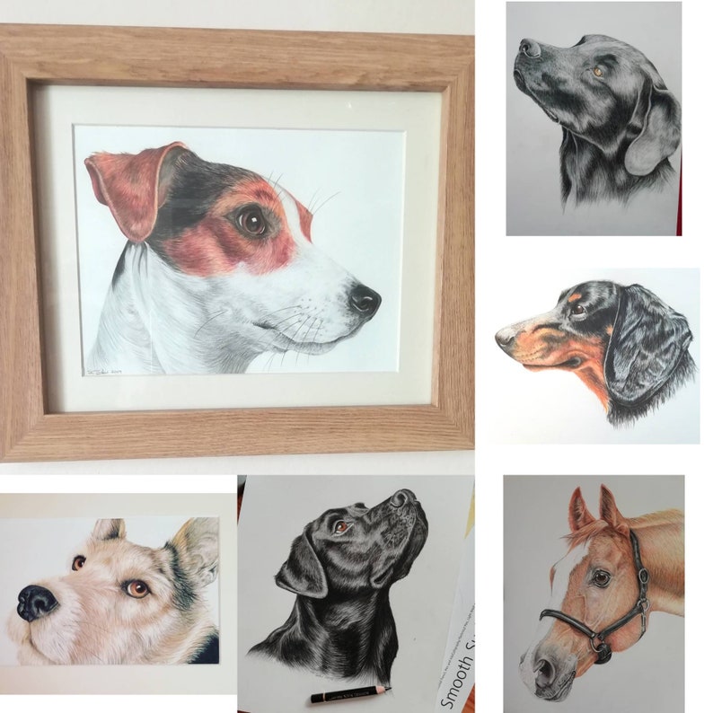 Pet Portrait Commissions Taken From Your Photos Etsy