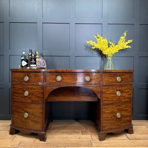 Antique Mahogany Sideboard / Cocktail Cabinet / Buffet Server / 19thC Antique Furniture / Antique Interiors