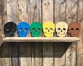 Rustic SKULL SKELETON Sign Metal Shop Home decoration wall art BONES Pirate