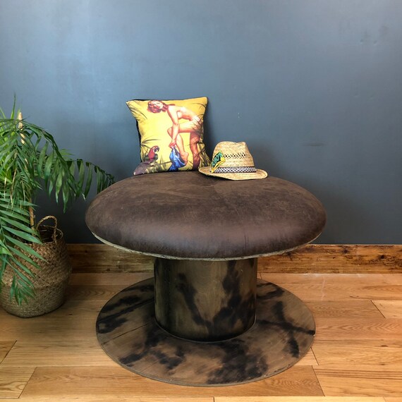 Upcycled Cable Drum Seating Seat Chair Cafe Barbershop Nail Bar Salon pub bar mancave