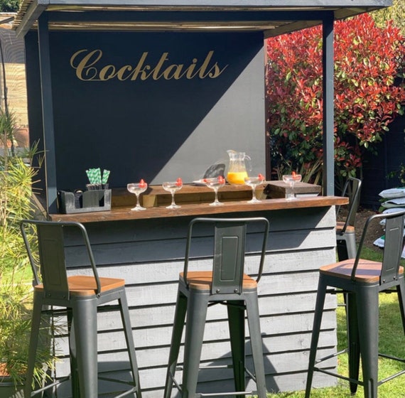 Gold Cocktails Home or Garden Bar Sign Bar Accessories - Etsy Denmark