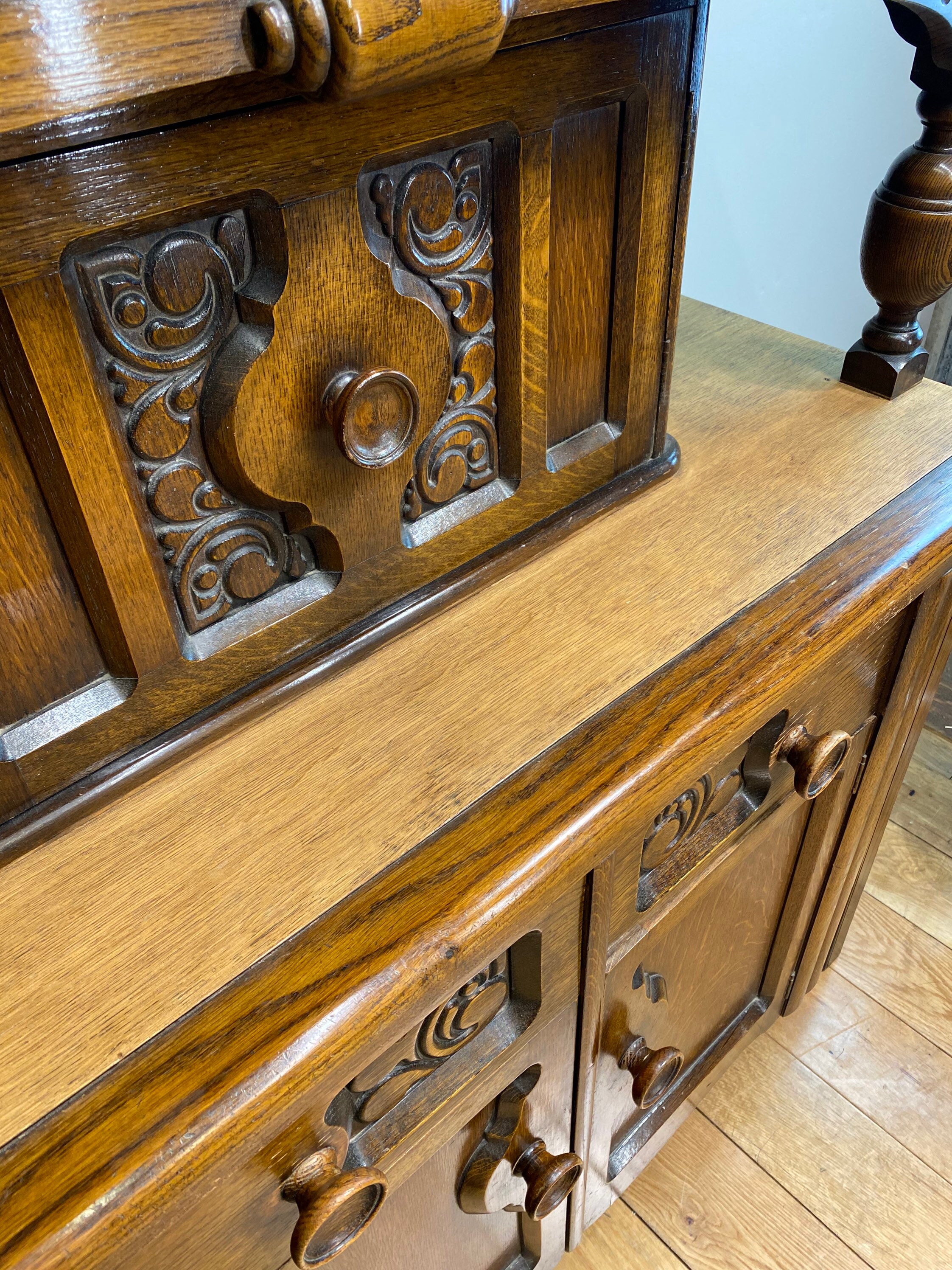 Aparador Rústico vintage de roble / Armario de oak court / | Etsy