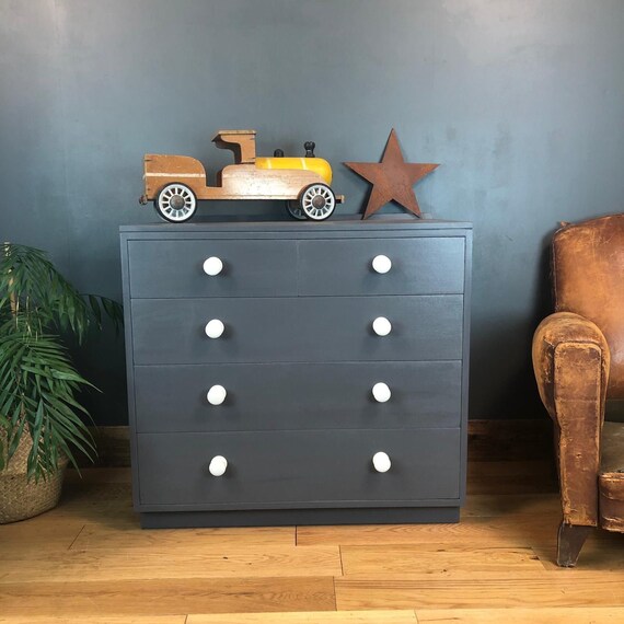Rare 1973 CUS FURN Ltd MOD Military Navy Vintage Chest Drawers War Department