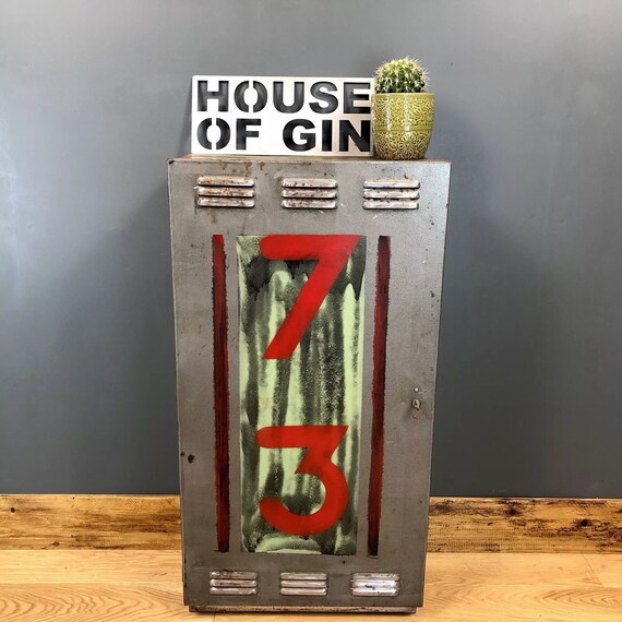 Upcycled Metal Vintage Industrial Shelving Pantry Bathroom Cabinet Cupboard Unit
