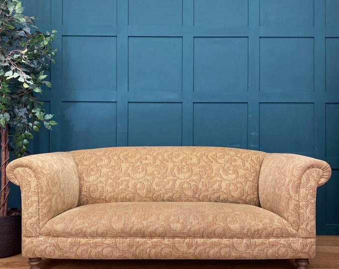 Vintage John Lewis Chesterfield sofa / John Sankey gable sofa / settee couch