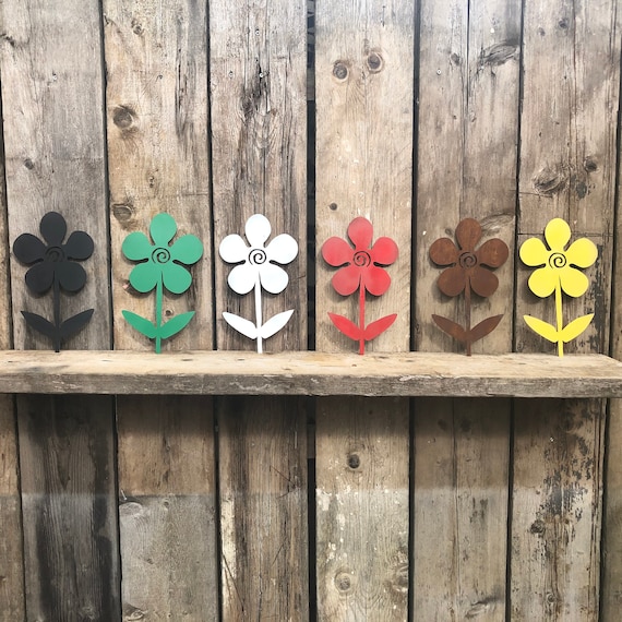 Rustic Metal PLANT FLOWER silhouette sign Shop Home bar Pub Cafe garden