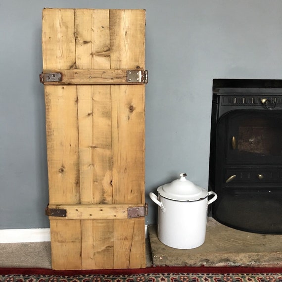 Vintage Rustic Wooden Trunk Box Chest Cabinet Cupboard Upcycled Kitchen Bathroom