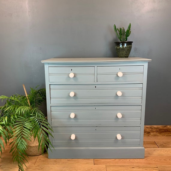 Vintage Sideboard Shabby Chic Rustic Chest Of Drawers Unit Rustic Upcycled