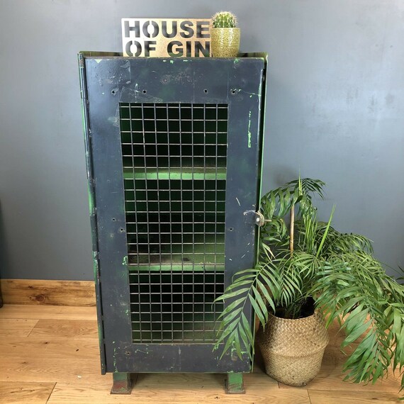 Vintage Industrial Heavy Duty Cupboard Metal Pantry Storage Rustic