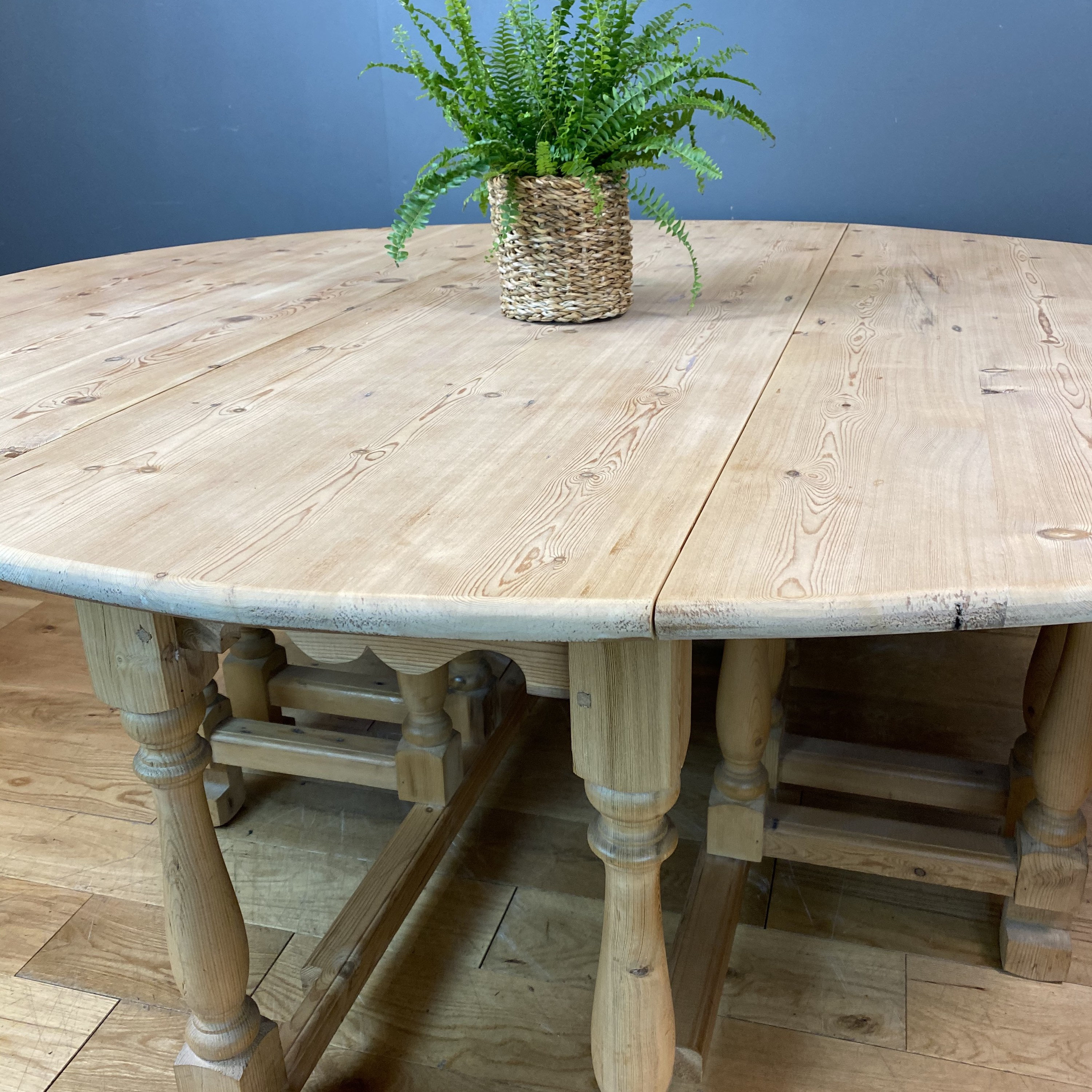 Gate leg Pine Table / Drop Leaf Table / Rustic Sideboard/Extending