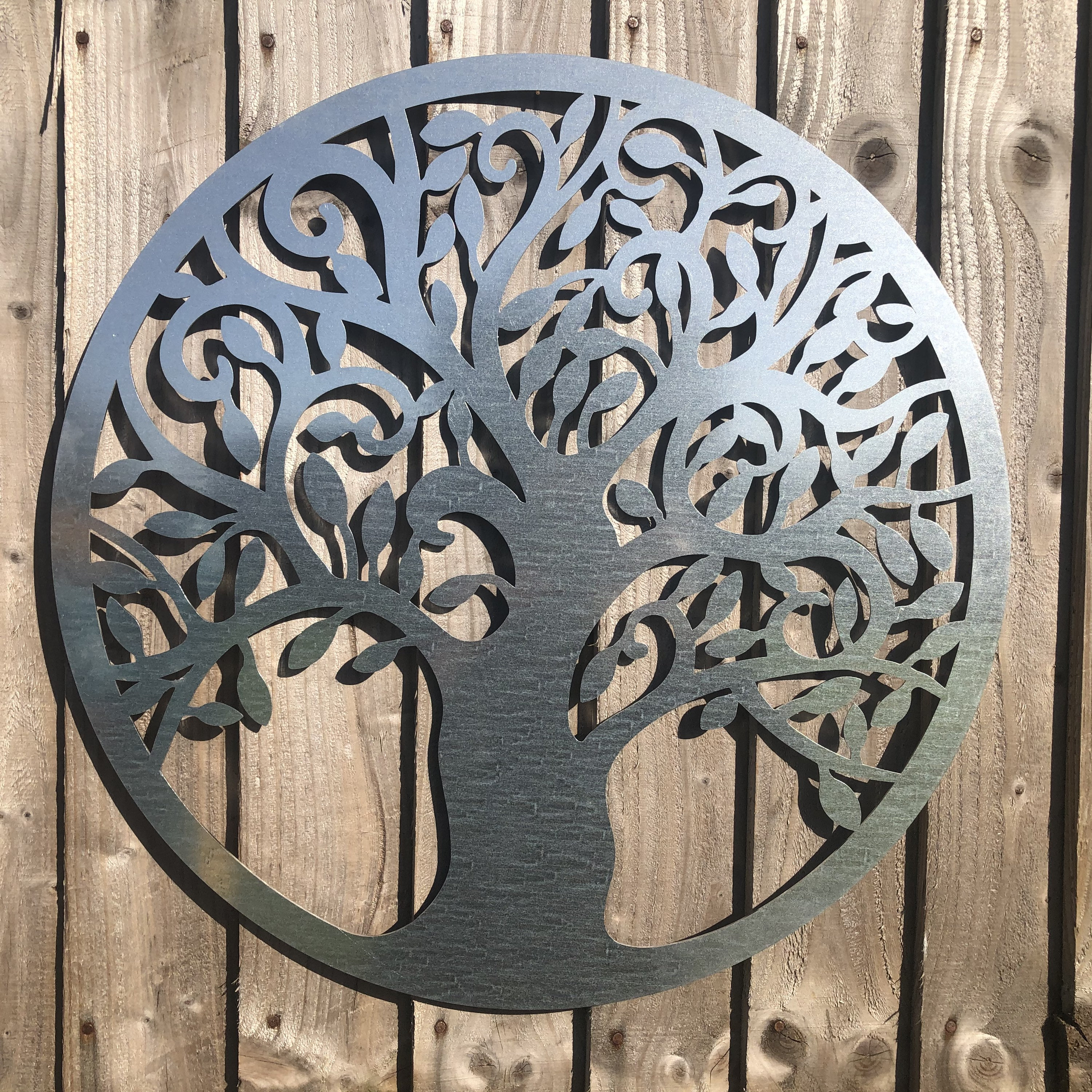 Metal garden on sale wall art