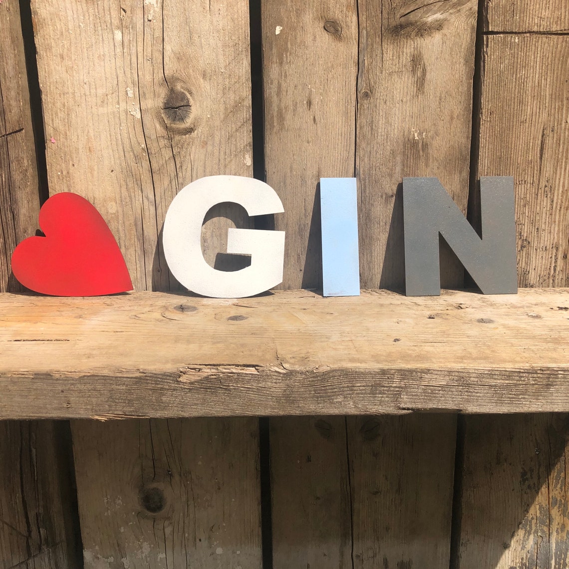 Rusty 5 Coloured Metal Alphabet Letters Shop Signage Etsy UK